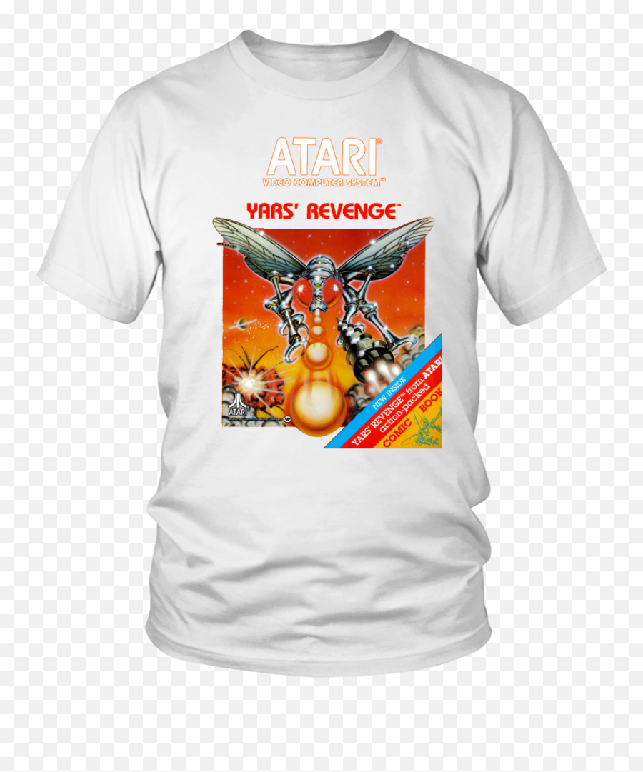 Yaru0027s Revenge Atari 2600 Retro Vintage Video Game Box Art - T Shirt Toyota Supra Png,Atari 2600 Logo