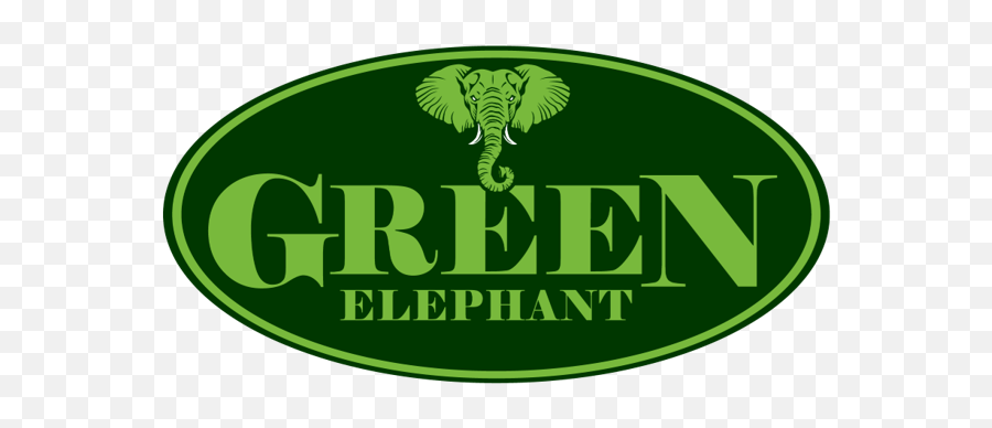 The Green Elephant - Midwest City Oklahoma Marijuana Red Gold And Green Png,Elephant Logo Brand