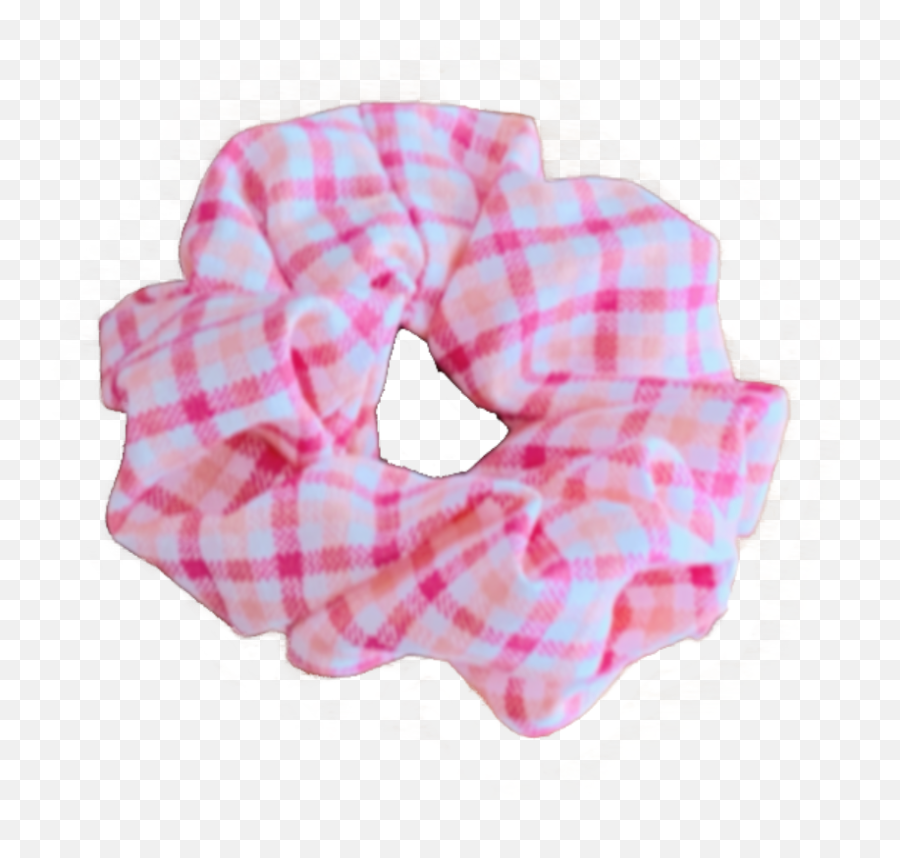 Pink Plaid Scrunchie Barkz Bowz - Scarf Png,Scrunchie Png