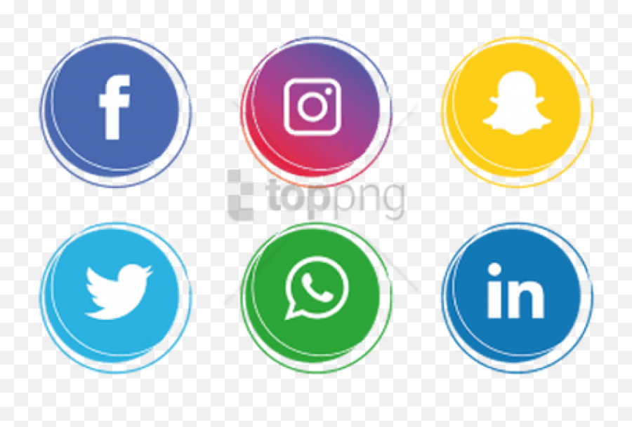 Free Png Social Media Icons Image - Transparent Social Media Logos,Instagram Icon Transparent Background