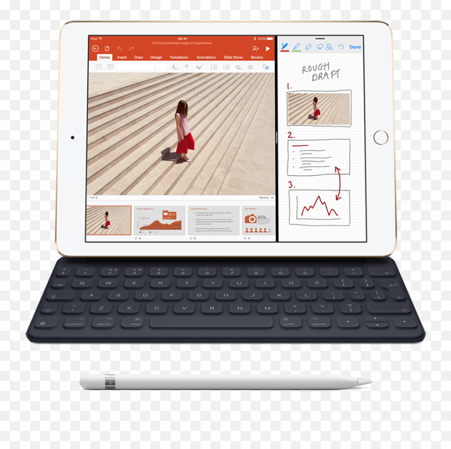 Download A Year With Ipad Pro - Apple Smart Keyboard And Ipad Pro 2018 Project Visualization Png,Ipad Pro Png