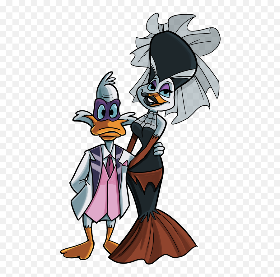 Download Darkwing And Morgana By - Darkwing Duck And Morgana Wedding Png,Morgana Png