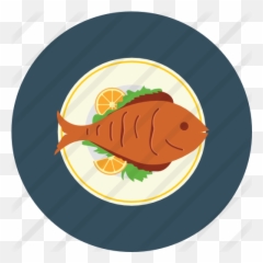 Fish - Free Food Icons Cooked Fish Icon Png,Food Clipart Transparent Background
