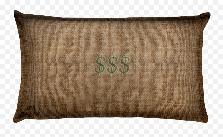 Jailbreak Money Bag Wide Pillow - Jailbreak Bank Pillow Png,Money Bag Transparent