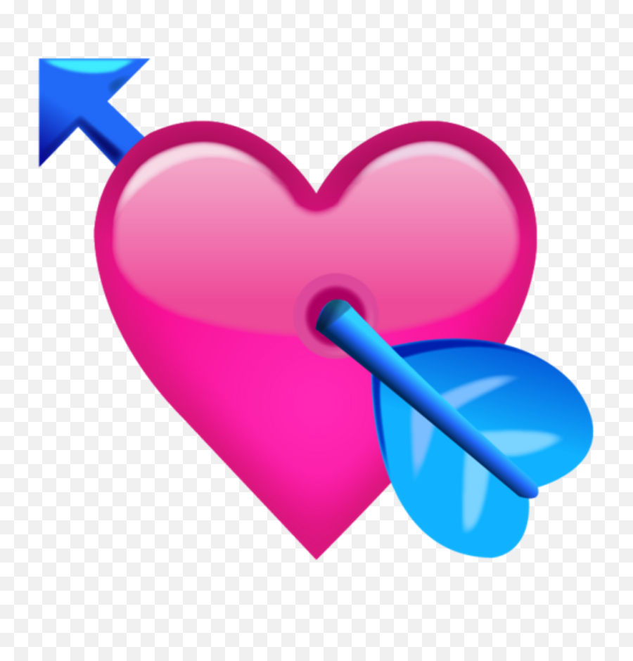 Heart Png Images Outline Emoji Pink - Heart With Arrow Emoji,Emoji Hearts Transparent