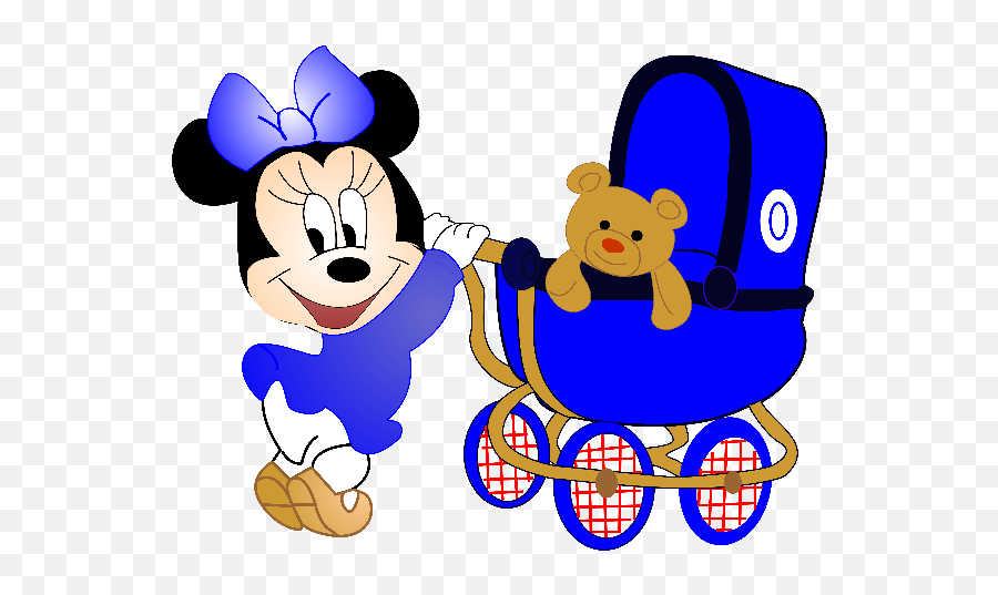 Download Hd Baby Minnie Mouse Cartoon Clip Art Images - Baby Minnie Mouse Blue Png,Baby Minnie Mouse Png