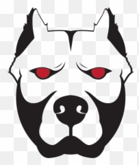 American Pit Bull Terrier Clip Art - Pitbull Dog Face Silhouette Png,Pitbull Png