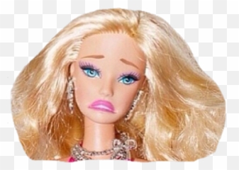 Download Hd Barbie Tumblr Png Doll Sticker Girly - Self Isolation Funny Memes,Barbie Png