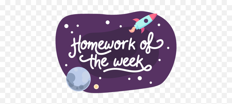 Homework Week Space Sticker Icon - Transparent Png U0026 Svg Illustration,Homework Png