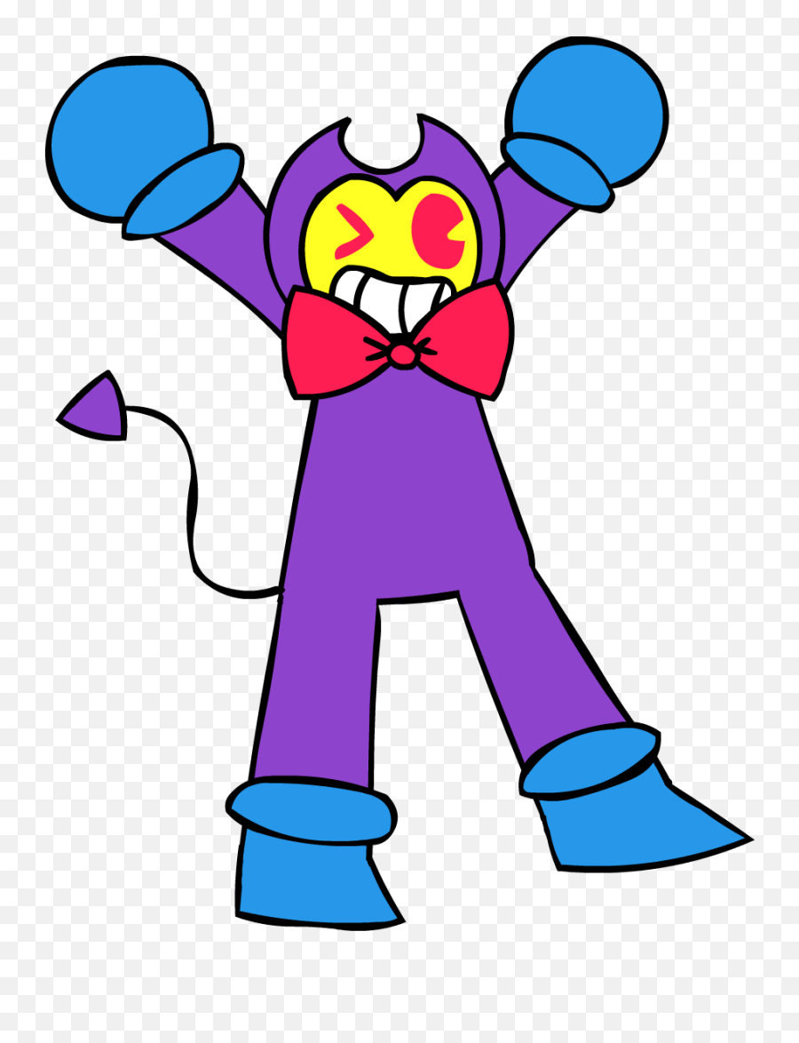 Blacklight Bendy By Blockshapedcat - Blacklight Bendy Png,Bendy Png