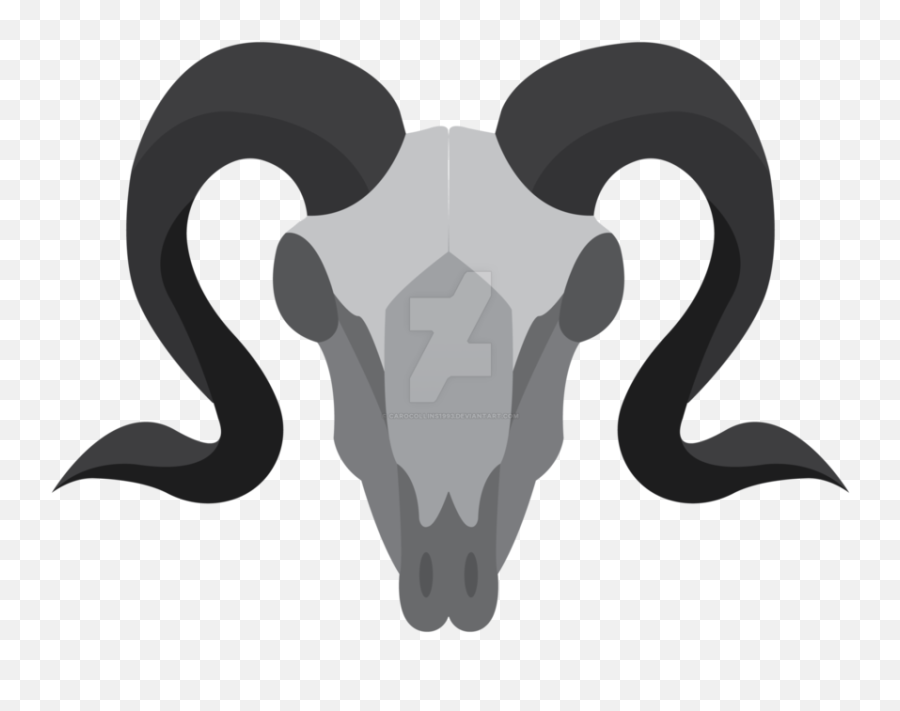 Goat Horn Sheep Logo Skull - Skull Goat Png,Goat Head Png
