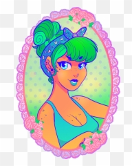 Pinup Girl Png - Hair Design,Pin Up Girl Png
