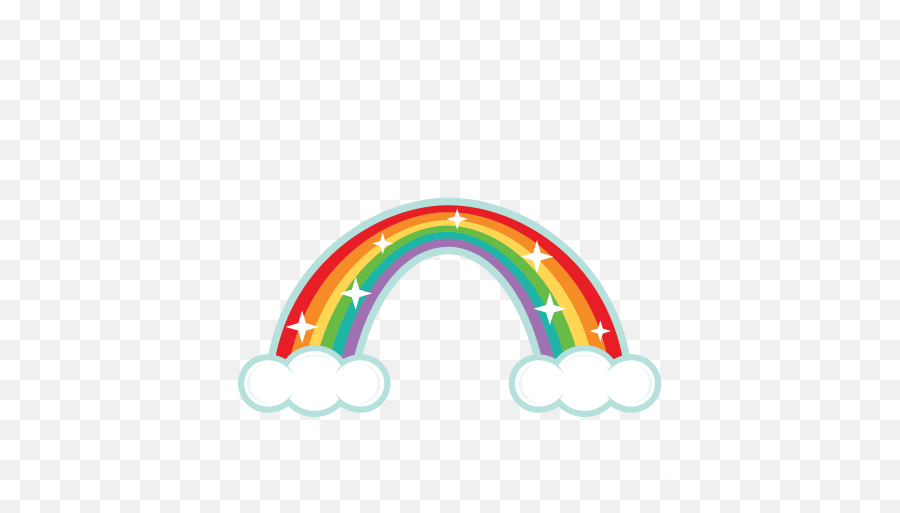 Rainbow Clipart - Cute Rainbow Transparent Background Png,Rainbow Clipart Transparent