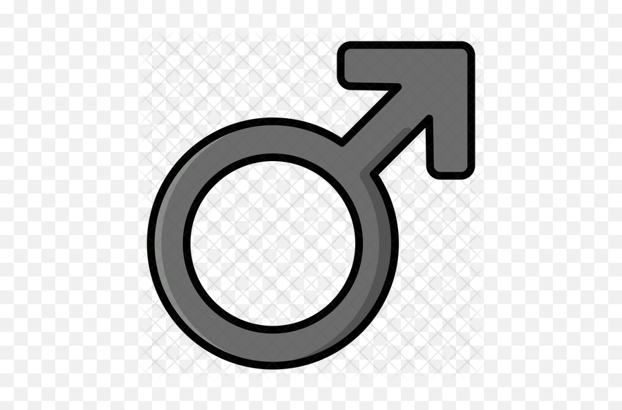 Male Symbol Icon Of Colored Outline - Transparent Gender Symbols Png,Male Symbol Png