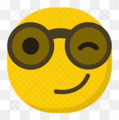 Winking Emoji Icon Of Flat Style - Happy Png,Winking Emoji Transparent