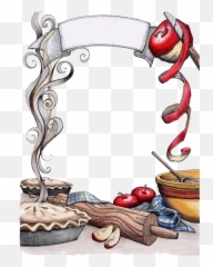 Download Cuisine Apple Food Cooking Recipe French Kitchen Hq - Food Frames And Borders Png,Cooking Png