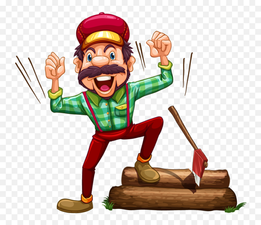 Lumberjack Clipart Theme - Blague Why Aime Scier Png,Lumberjack Png