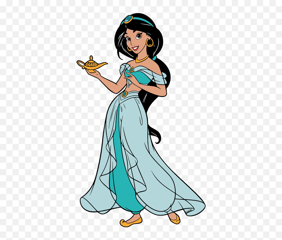 Jasmine Clipart Magic Carpet - Princess Jasmine With Lamp Princess Jasmine Disney Drawings Png,Aladdin Lamp Png