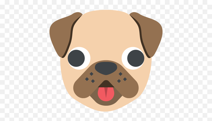 Dog Toy Puppy Love Pug Clipart - Emoji Pug Png,Pug Transparent
