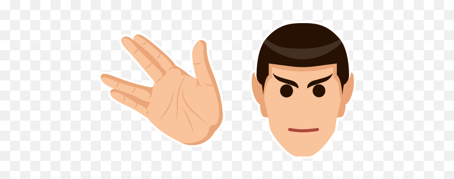Star Trek Spock Cursor U2013 Custom - Sign Language Png,Star Trek Png