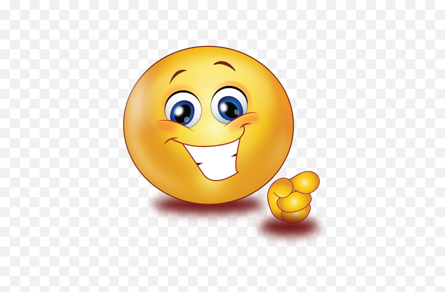 Happy Pointing Finger Emoji - You Pointing Finger Emoji Png,Finger Emoji Png