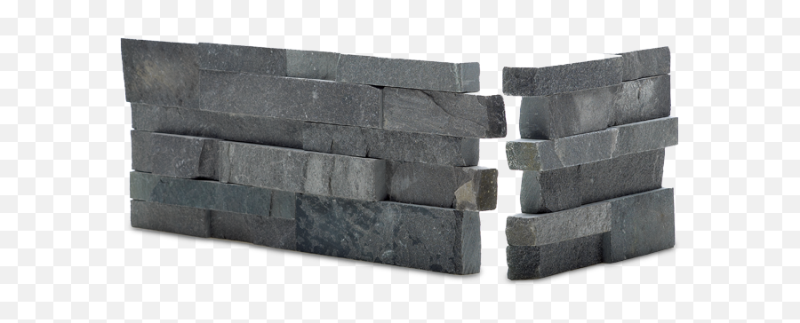 Charcoal Stacked Stone Veneer Rock Panels For Walls By - Stone Cladding And Render Png,Charcoal Png