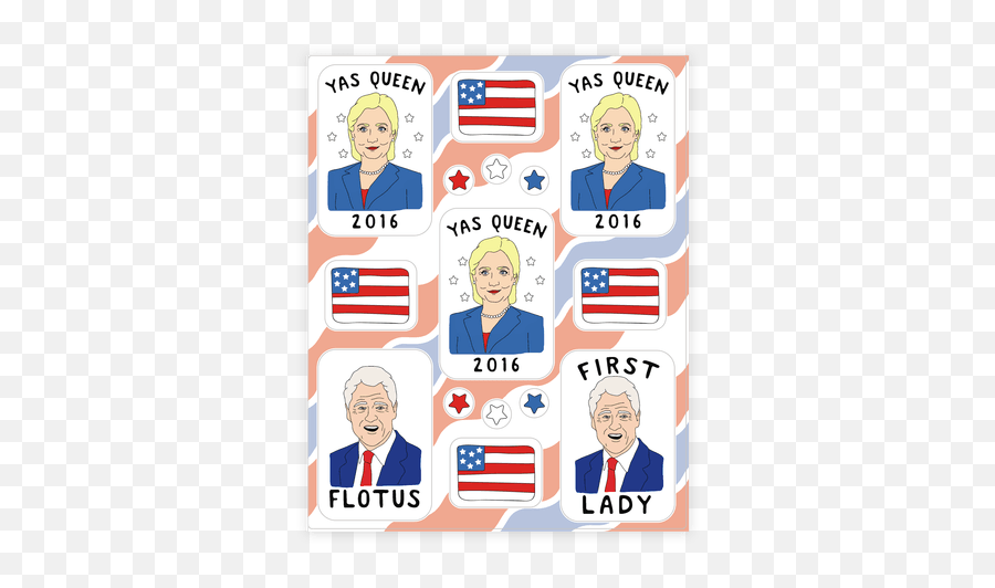 Hillary Clinton For President Sticker And Decal Sheets - Worker Png,Hillary Clinton Logo Transparent