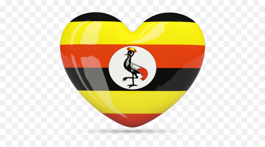 Heart Icon Illustration Of Flag Uganda - Uganda Flag Images Download Png,Red Heart Icon