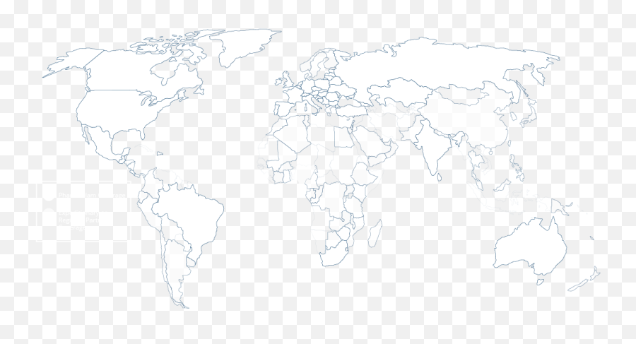 Global Coverage Pharm - Olam World Map Minimalist Hd Png,Multiple Color France Map Icon