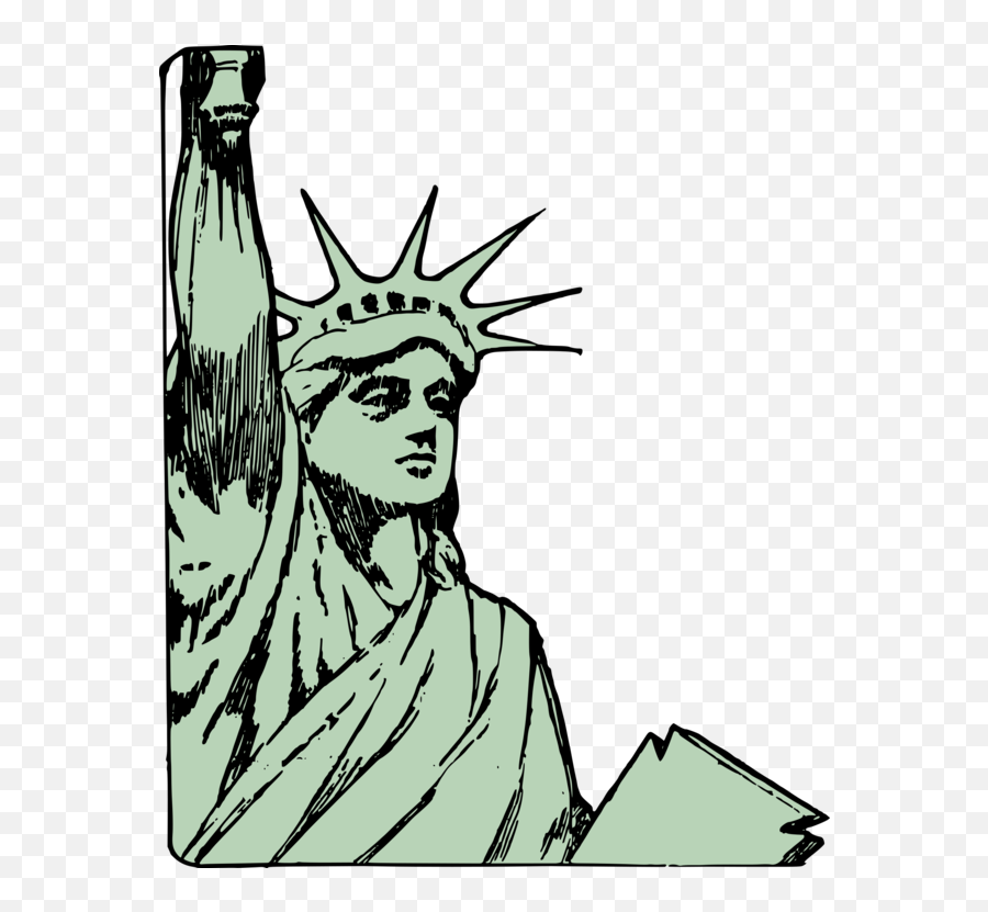 Download Statue Of Liberty Face Drawing Monument - Statue Of Drawings Of Statue Of Liberty Png,Statue Of Liberty Transparent