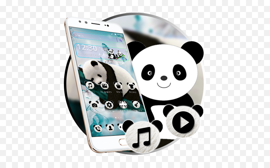 Cute Natural Panda Theme - Mga App Sa Google Play Camera Phone Png,Christmas Panda Icon