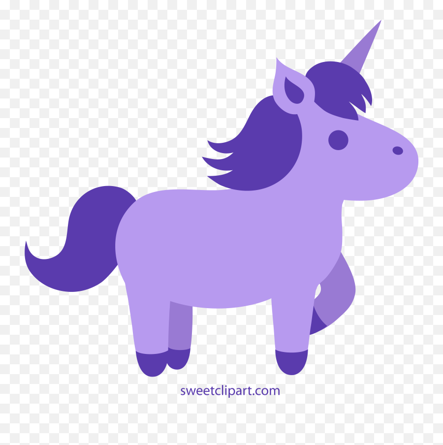 Download Unicorn Clipart Purple - Cute Black Horse Clipart Png,Unicorn Clipart Png