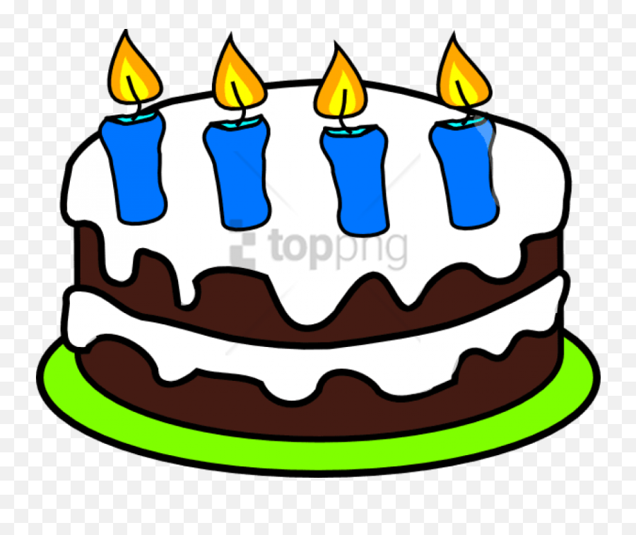 Free Png Dessertcandle - Birthday Cake Clipart 4 Transparent Birthday Cake  4 Candles,Birthday Cake Clipart Png - free transparent png images -  