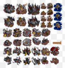Warcraft Ii - Orc Buildings Winter Environment concept png