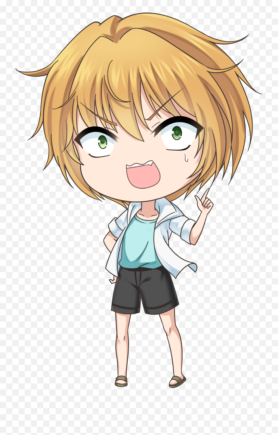 Q - Style Cartoon Boy Opengameartorg Png,Anime Chibi Png