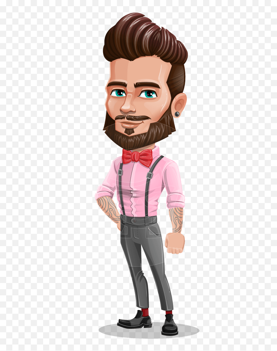 Man With Bow Tie Cartoon Vector Character Graphicmama - Bow Tie Png,Character Png