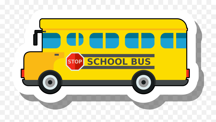 School Clip Transparent Png Files - School Bus Sticker,School Bus Transparent Background