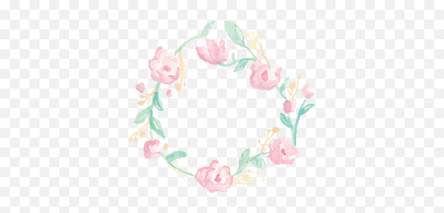 Flower Border Watercolor Elements - Garden Roses Png,Transparent Floral Border