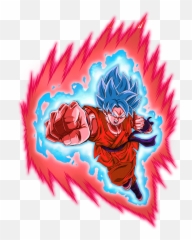 Dokkan Assets - Level Strike Super Saiyan Goku Ssgss Kaioken Png,Super Saiyan Aura Png