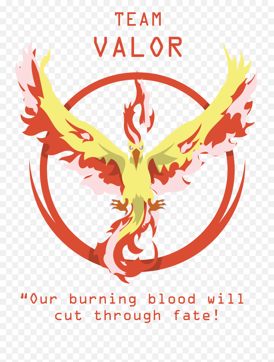 Moltres Pokemon Go Team Valor Sticker - Team Valor Pokemon Go Logo Png,Pokemon Go Logo Transparent