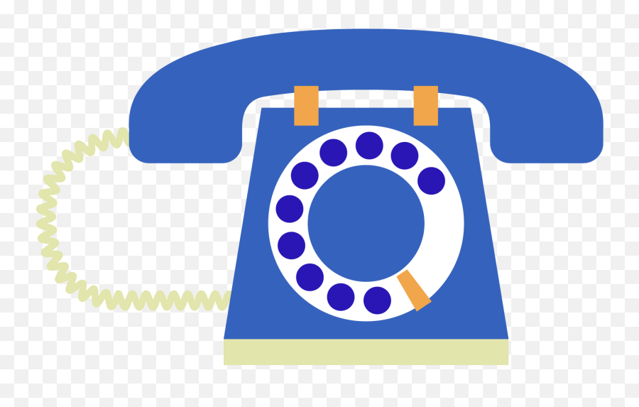 Phone Clipart Blue - Telephone Clip Art Png,Phone Clipart Png