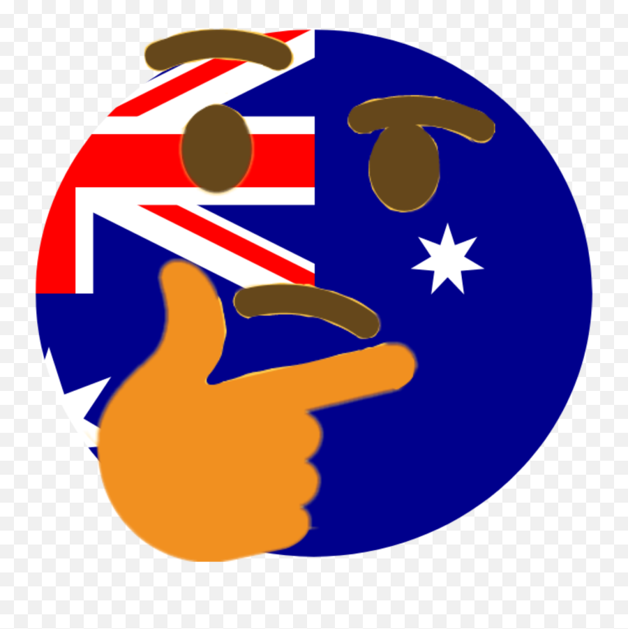 Discord Emoji Png Thonk - Australia Country Map Png,Thinking Emoji Png