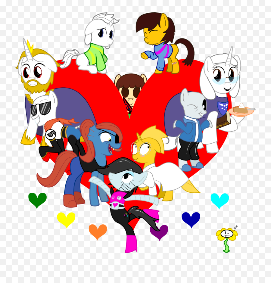 Download Derjuin Asgore Dreemurr Asriel Chara - Ponytale Undertale Png,Undertale Heart Transparent