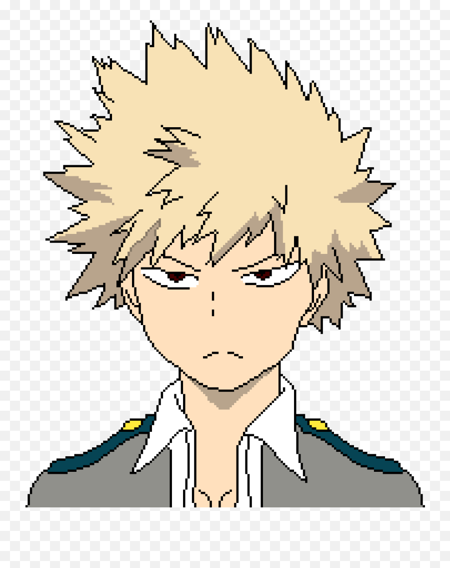 Pixilart - Katsuki Bakugou By Asznee Katsuki Bakugou Pixel Art Png,Bakugo Png