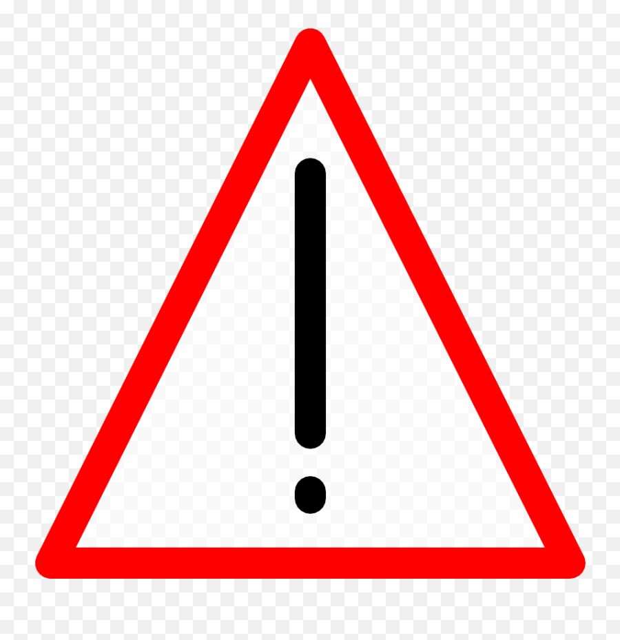 Important Clipart Alert - Transparent Red Triangle Png,Attention Png