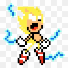 My Super Sonic 8 - Bit By Anglsfire478 On Newgrounds Clip Art Png,Super Sonic Png