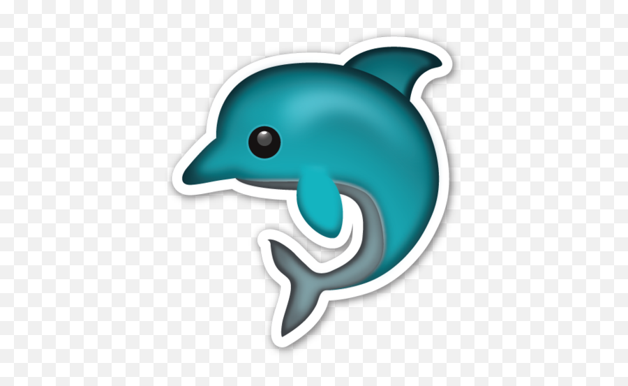 Dolphin Emoji Dolphins Stickers - Iphone Dolphin Emoji Png,Dabbing Emoji Png