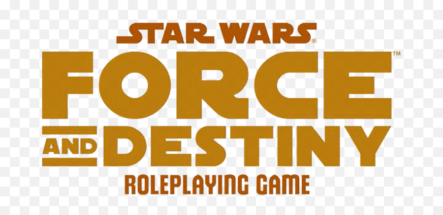 Force And Destiny Pregens - Star Wars Force And Destiny Logo Png,Star Wars Logo Generator