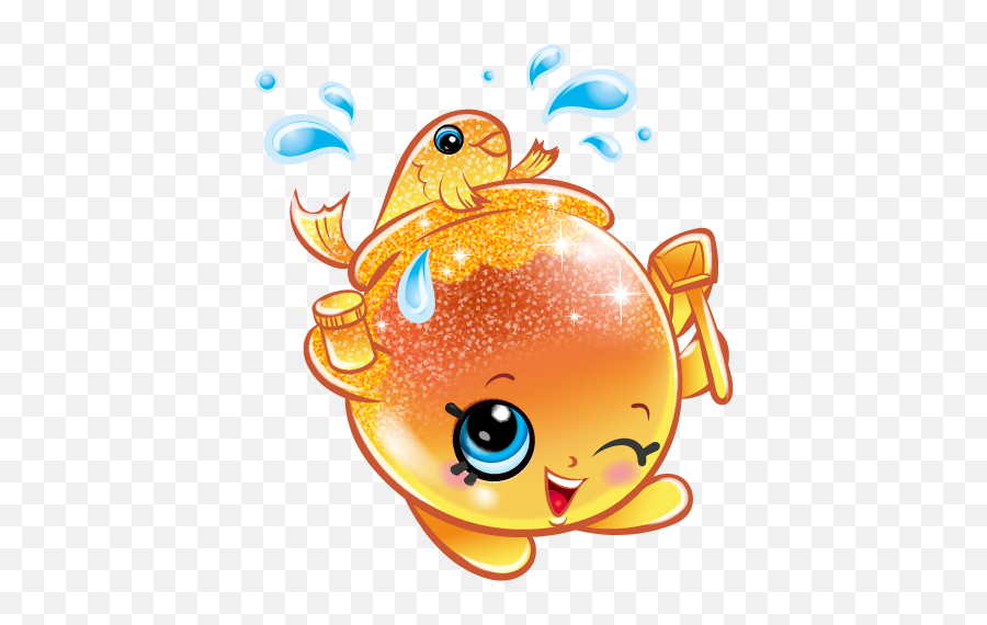 Goldie Fishbowl Shopkins Picture - Shopkins Fish Bowl Png,Fish Bowl Transparent Background