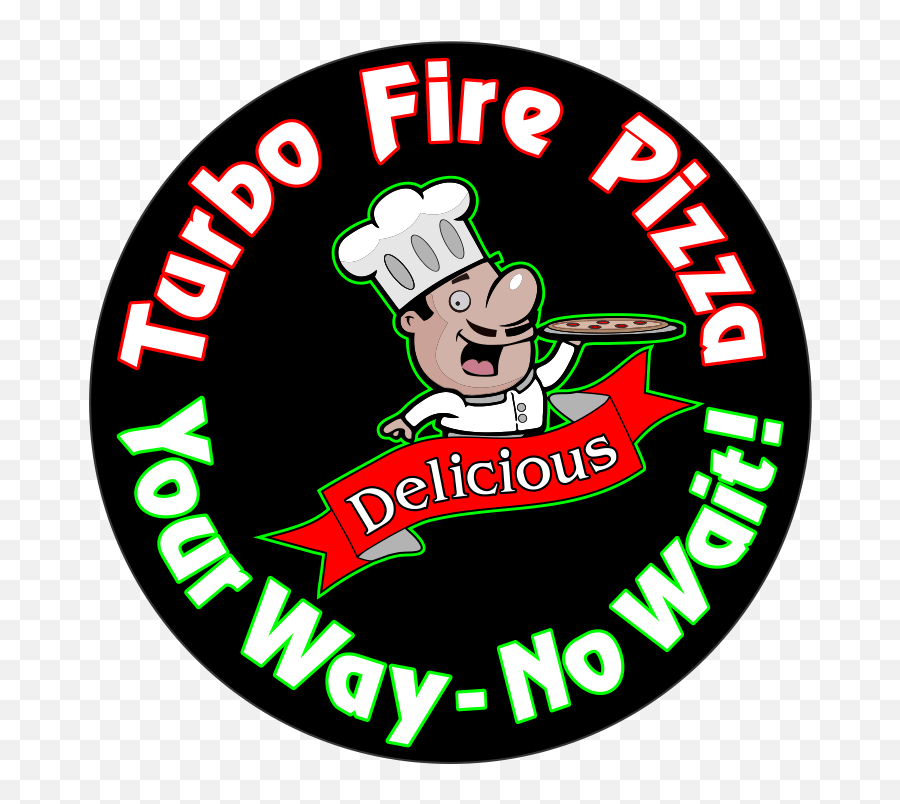 Turbo Fire Pizza - Bakso Vector Png,Cartoon Pizza Logo